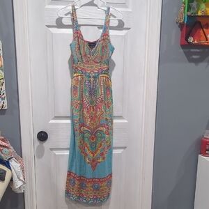 Mlle Gabrielle Colorful Patterned Maxi Dress